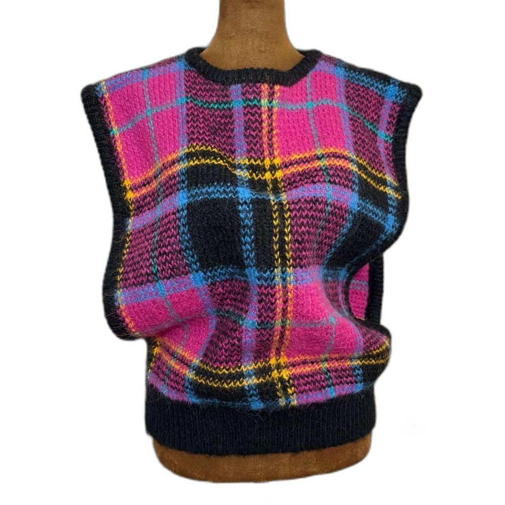 Dark Academia Plaid Preppy Wool Blend Fall Sweater Vest